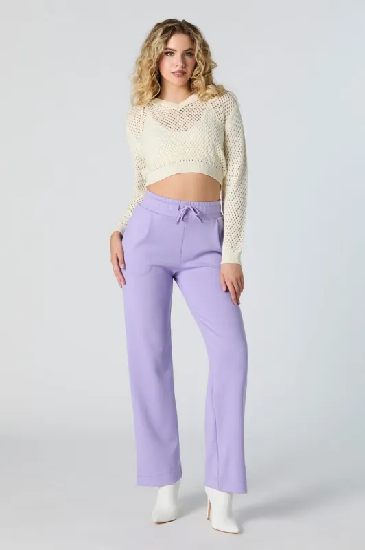 Pantalon doux à taille coulissante et jambe large sold by Urban Planet