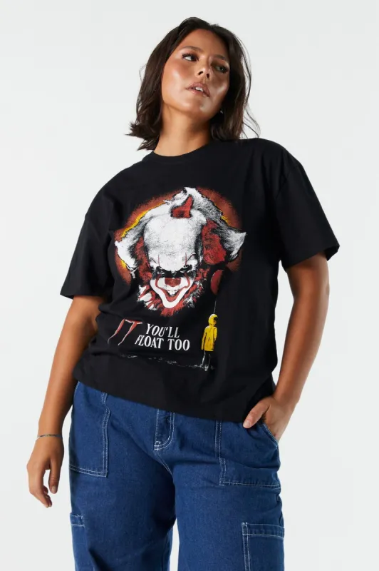 T-shirt coupe garçonne à imprimé Pennywise sold by Urban Planet