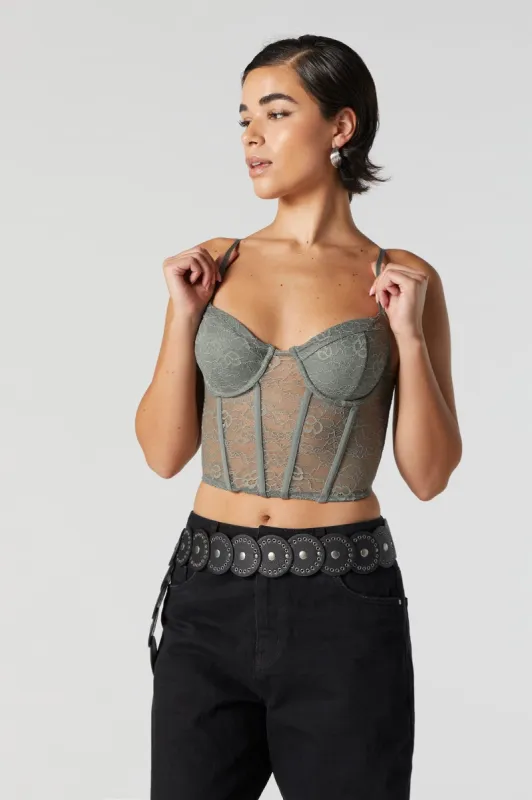 Haut corset en dentelle sold by Urban Planet