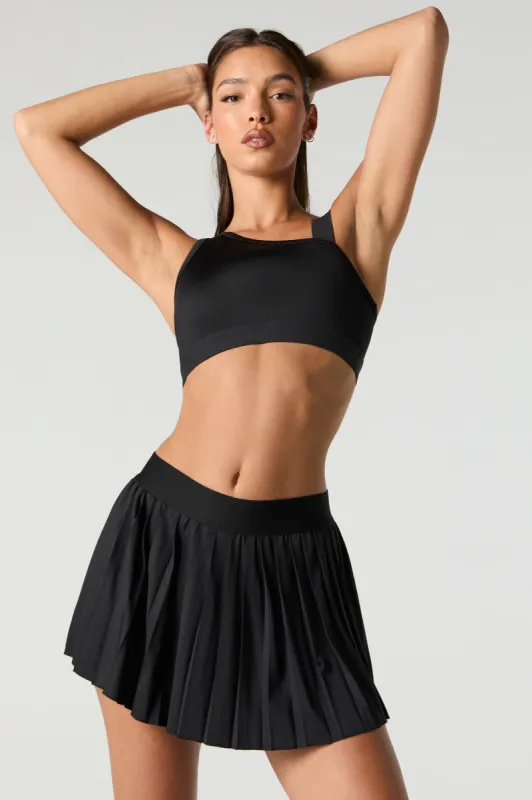 Active Pleated Side Pocket Tennis Skort sold by Urban Planet