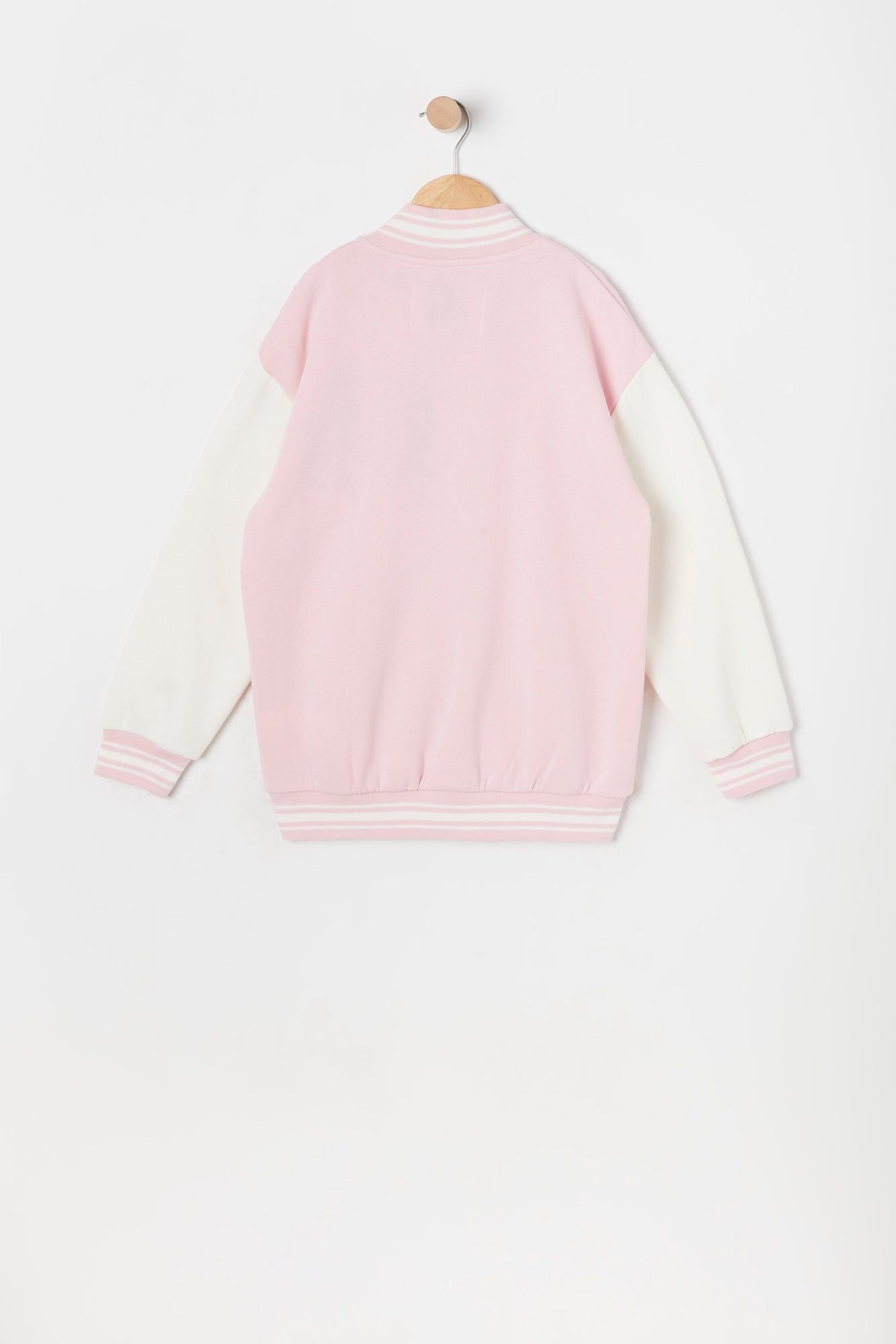 Girls Chenille B Fleece Varsity Jacket sold by Urban Planet product image thumbnail 2