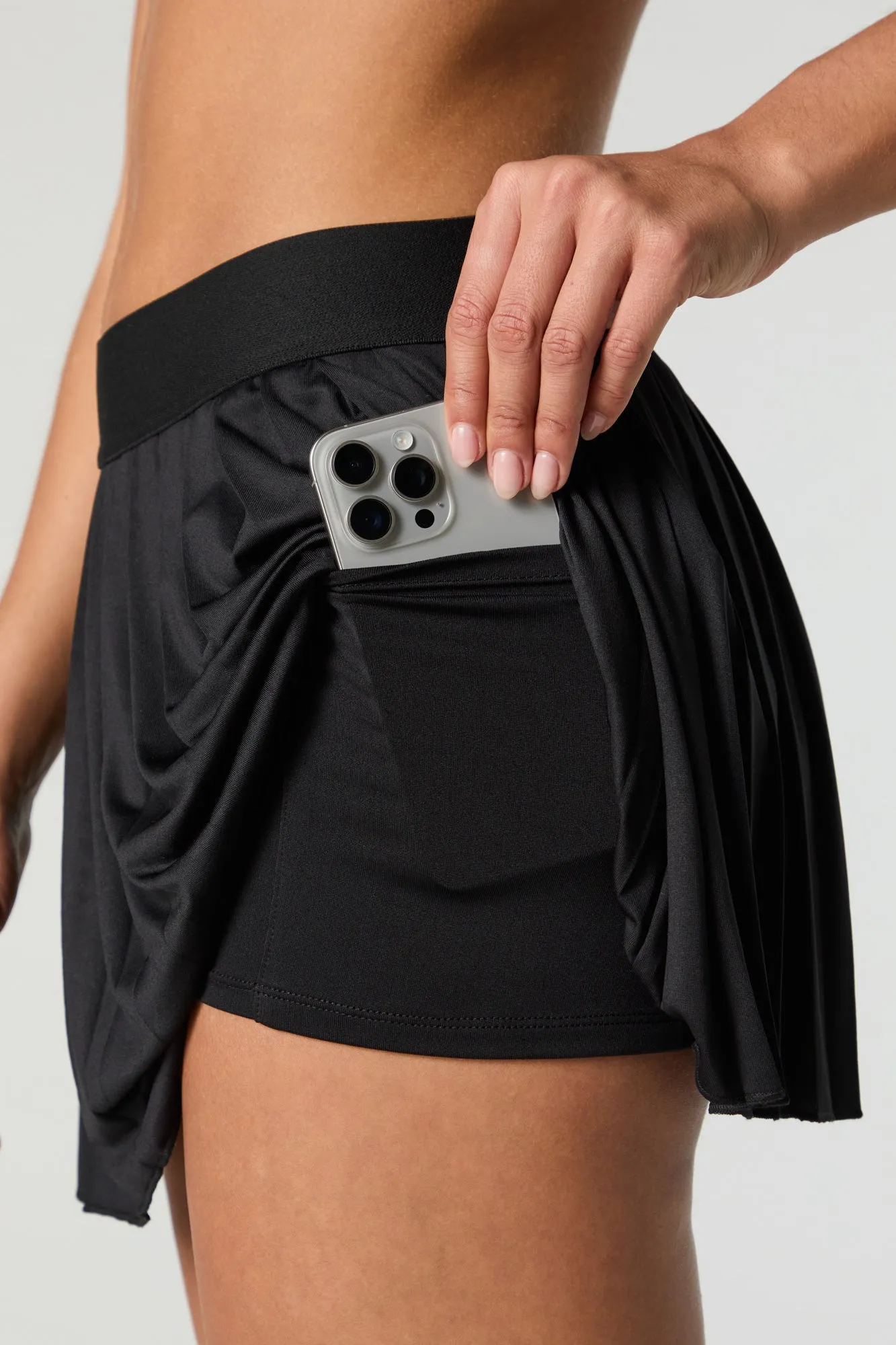 Active Pleated Side Pocket Tennis Skort sold by Urban Planet product image thumbnail 4
