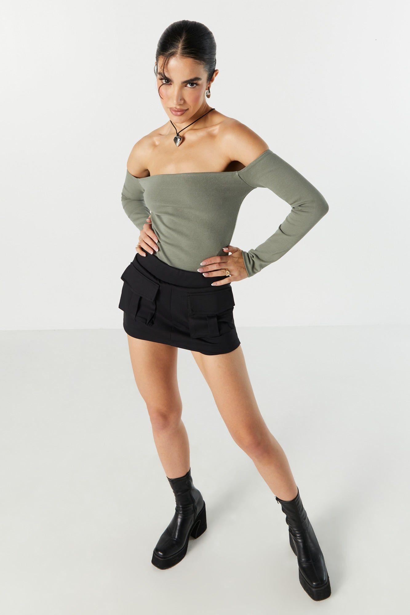 Off Shoulder Long Sleeve Bodysuit sold by Urban Planet product image thumbnail 4