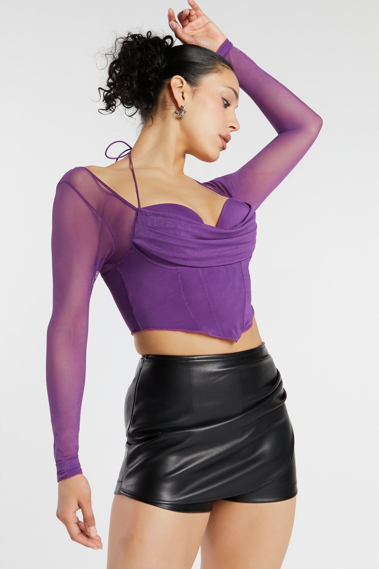 Haut bustier en filet avec ourlet en V sold by Urban Planet product image thumbnail 8