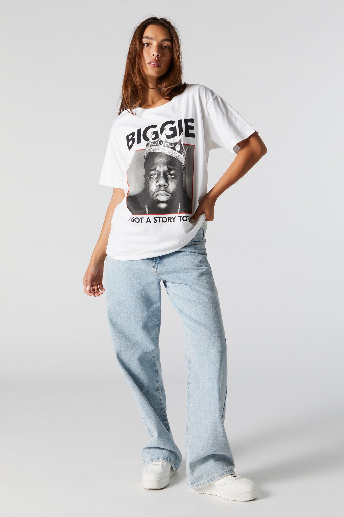 T-shirt de coupe garçonne à imprimé Biggie sold by Urban Planet product image thumbnail 3