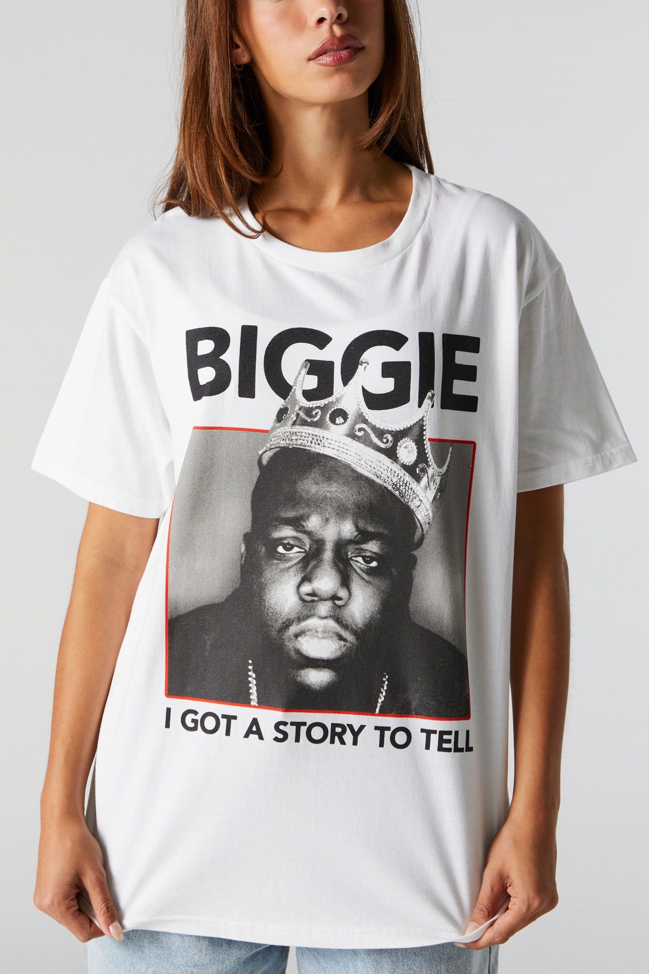 T-shirt de coupe garçonne à imprimé Biggie sold by Urban Planet product image thumbnail 4