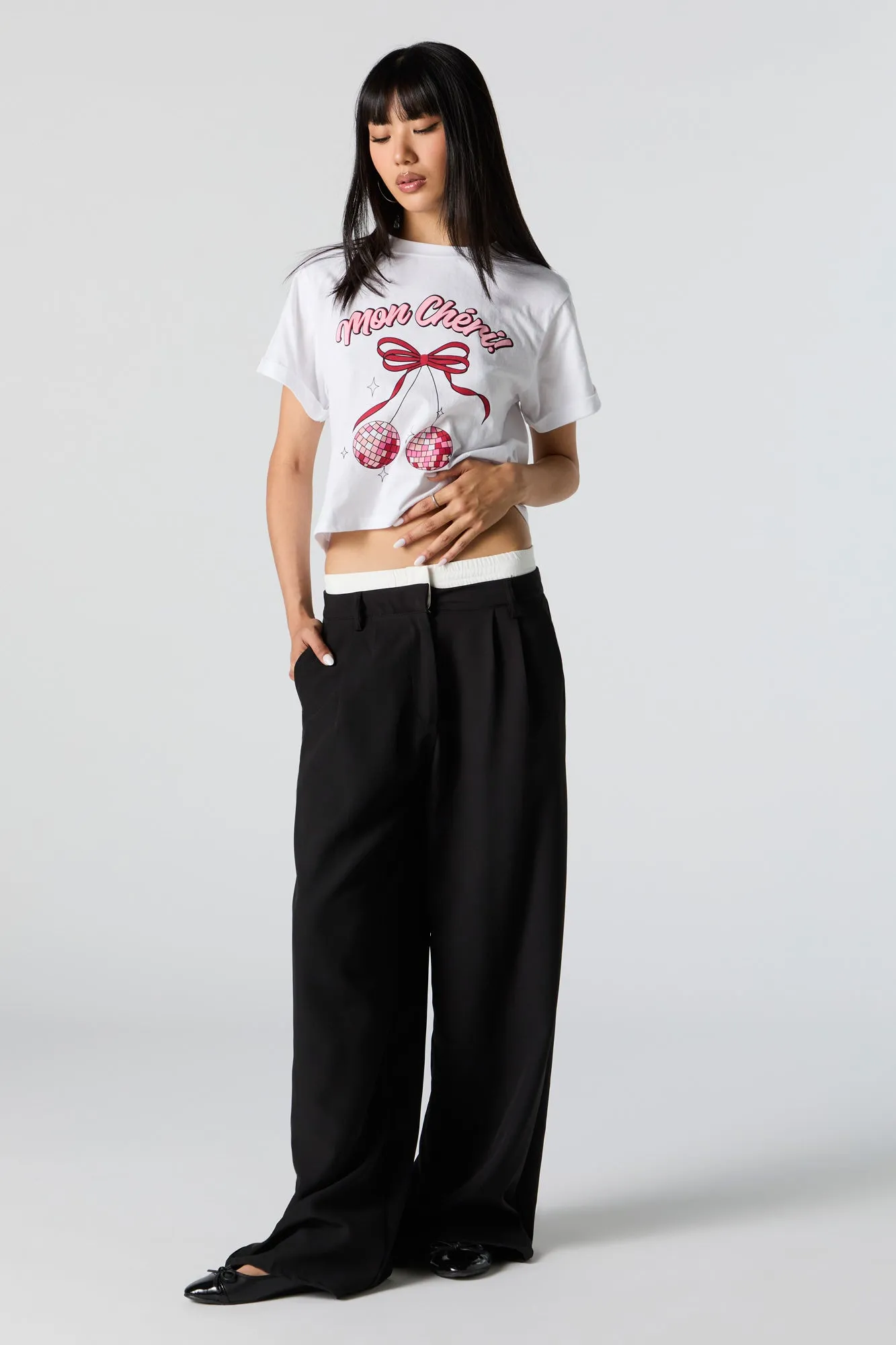 T-shirt carré à imprimé Mon Chéri sold by Urban Planet product image thumbnail 4