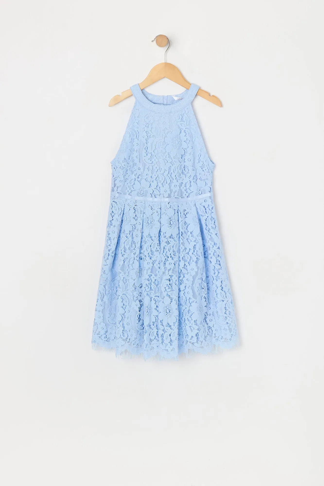 Girls Floral Lace Halter Skater Dress sold by Urban Planet