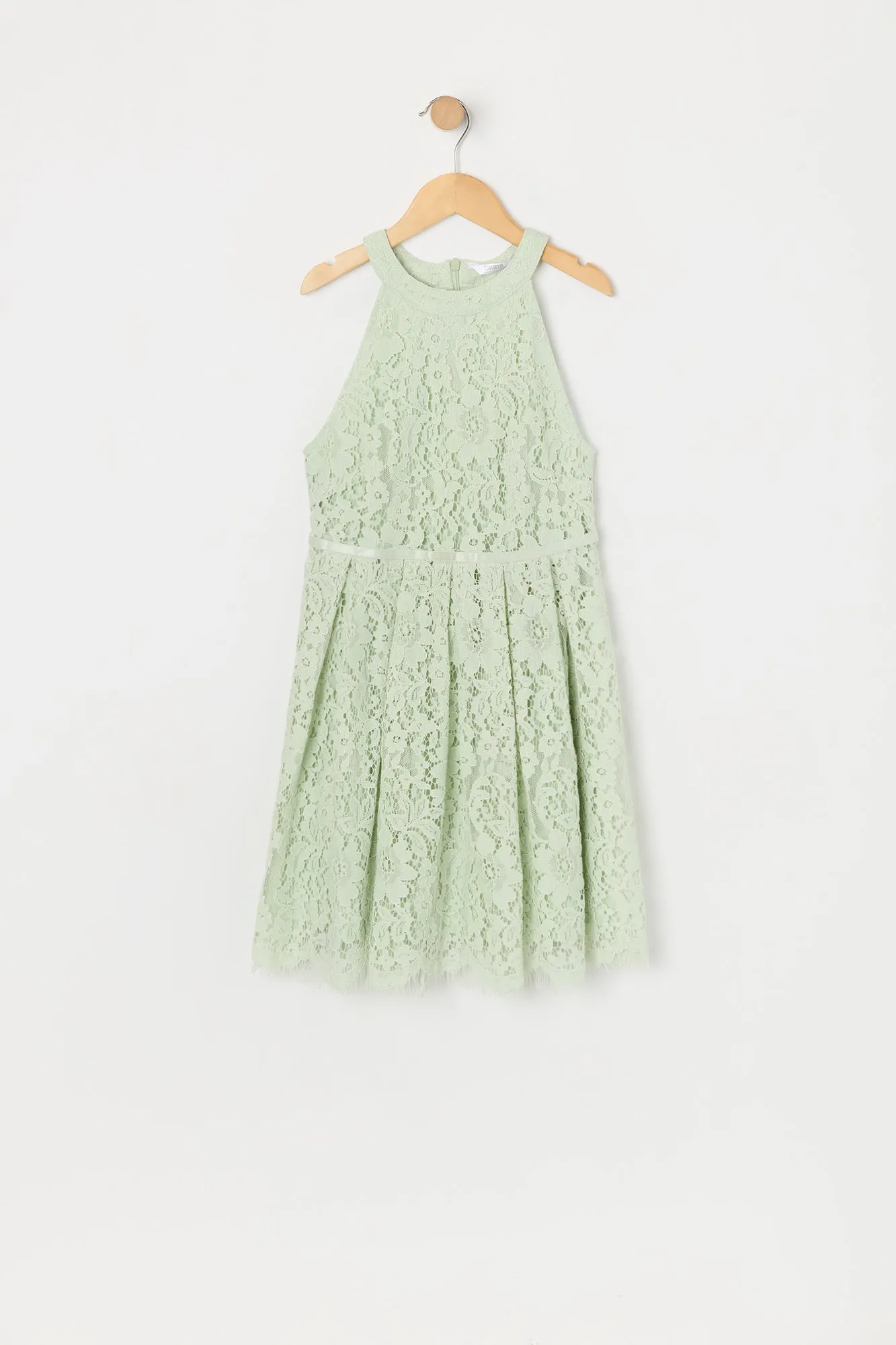 Girls Floral Lace Halter Skater Dress sold by Urban Planet product image thumbnail 5