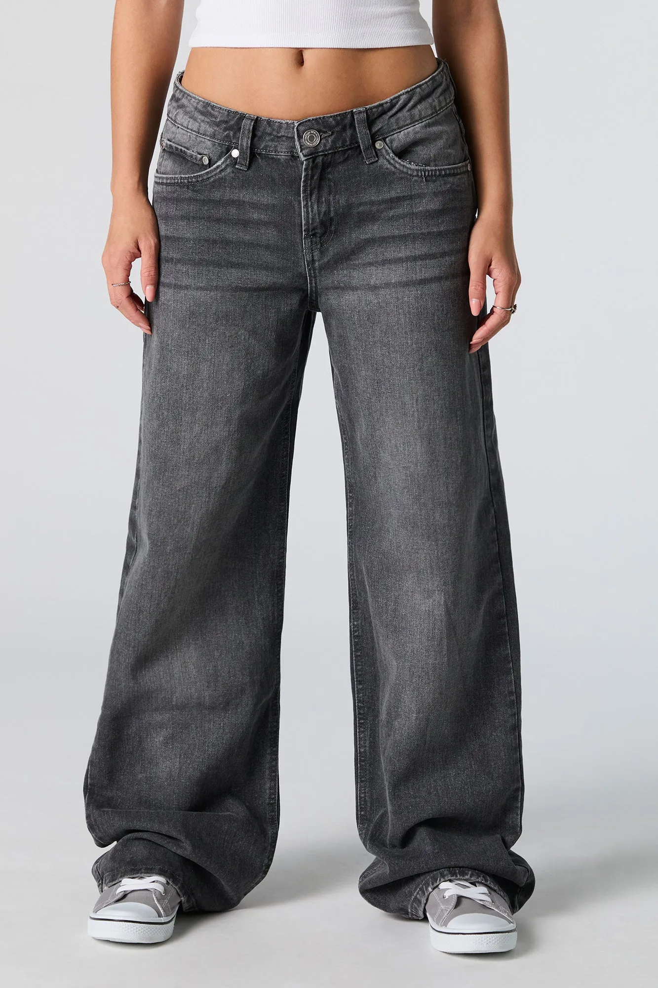 Grey Wash Low Rise Skater Jean sold by Urban Planet product image thumbnail 2