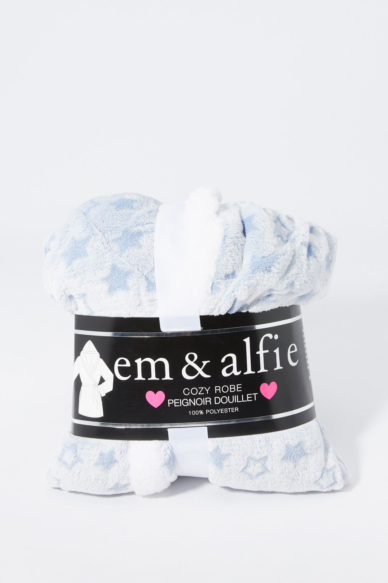 Star Print Plush Robe sold by Urban Planet product image thumbnail 2