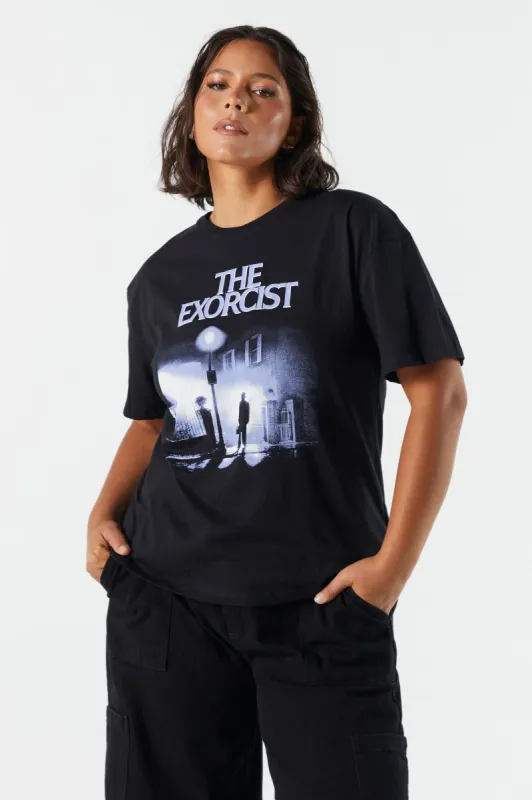 T-shirt coupe garçonne à imprimé The Exorcist sold by Urban Planet