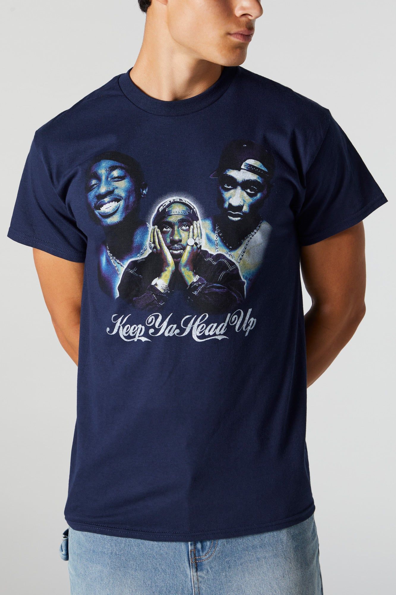 T-shirt à imprimé Tupac Keep Ya Head Up sold by Urban Planet product image thumbnail 2