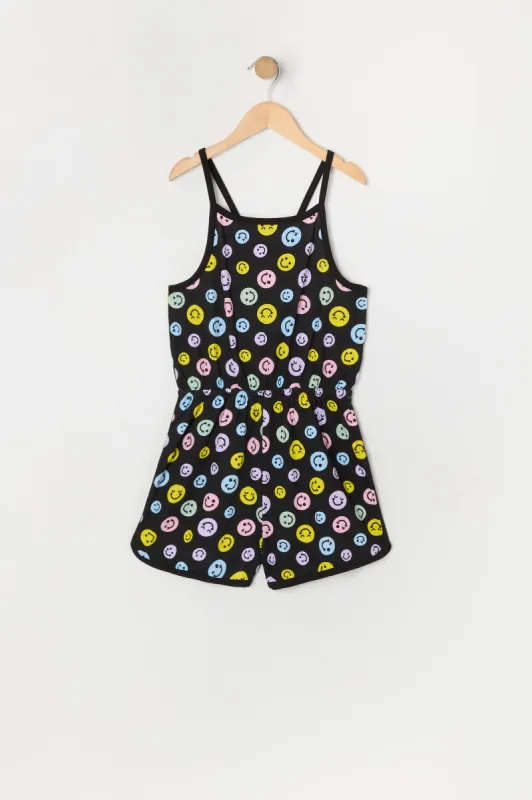 Combi-short à imprimé Smiley avec ourlet arrondi pour fille sold by Urban Planet