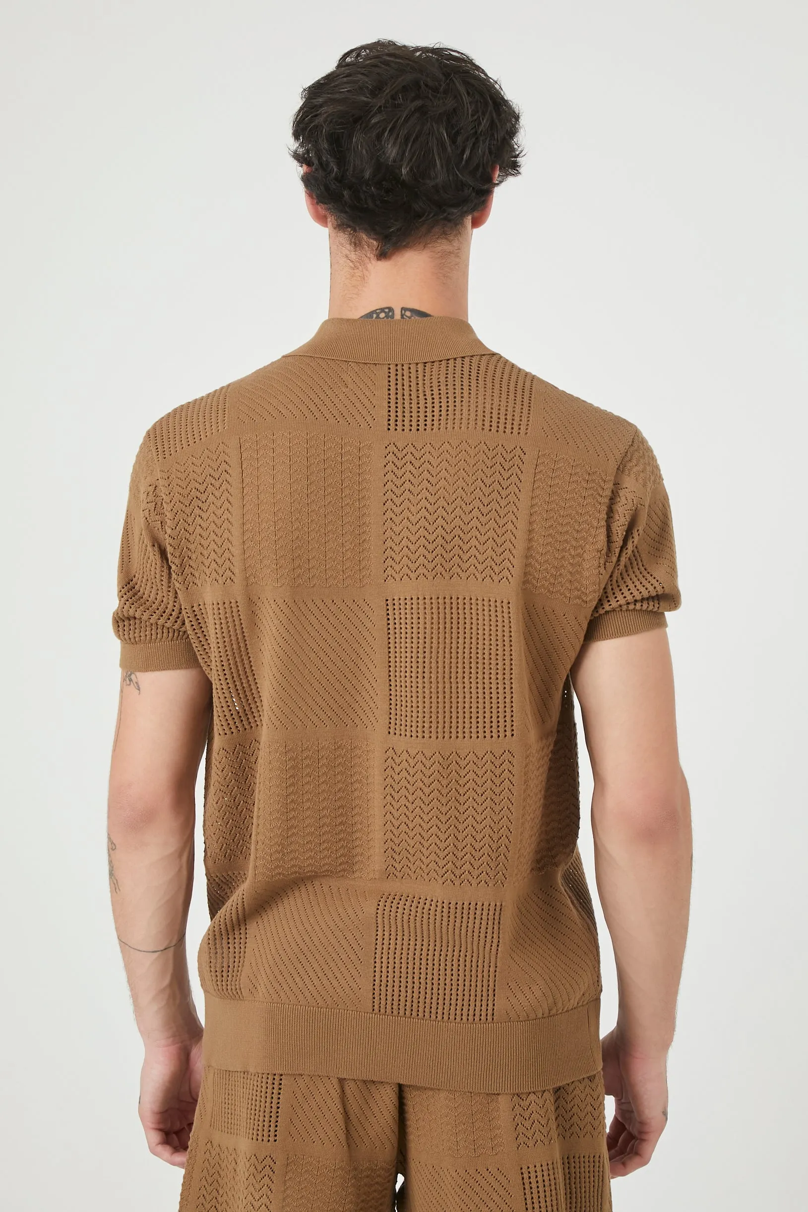 Haut boutonné en tricot de pointelle sold by Urban Planet product image thumbnail 2