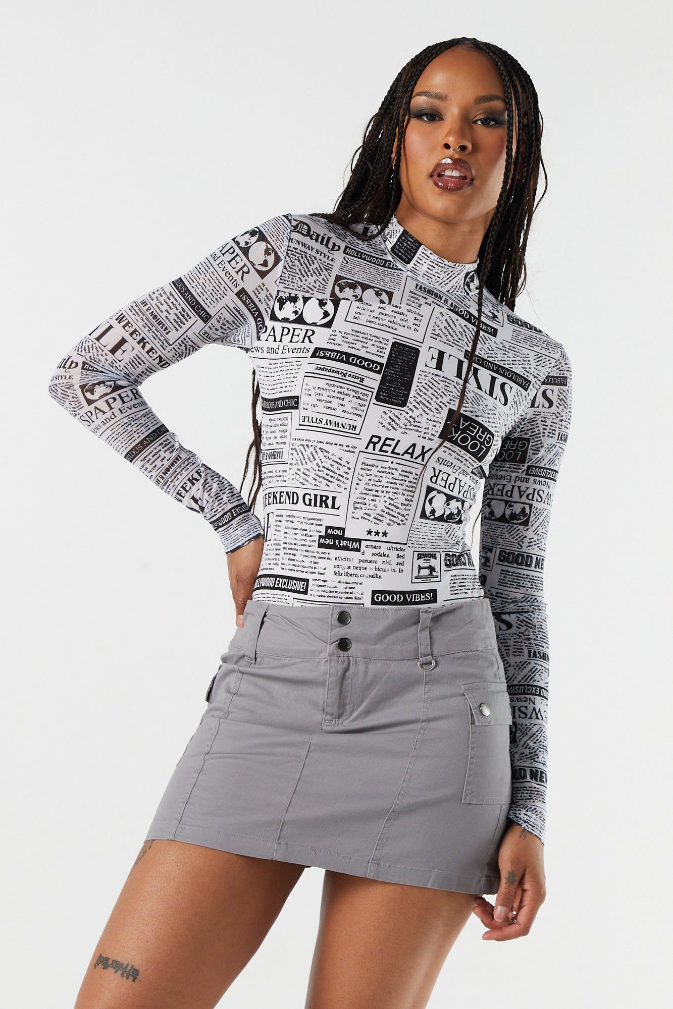 Maillot en filet avec découpes sold by Urban Planet