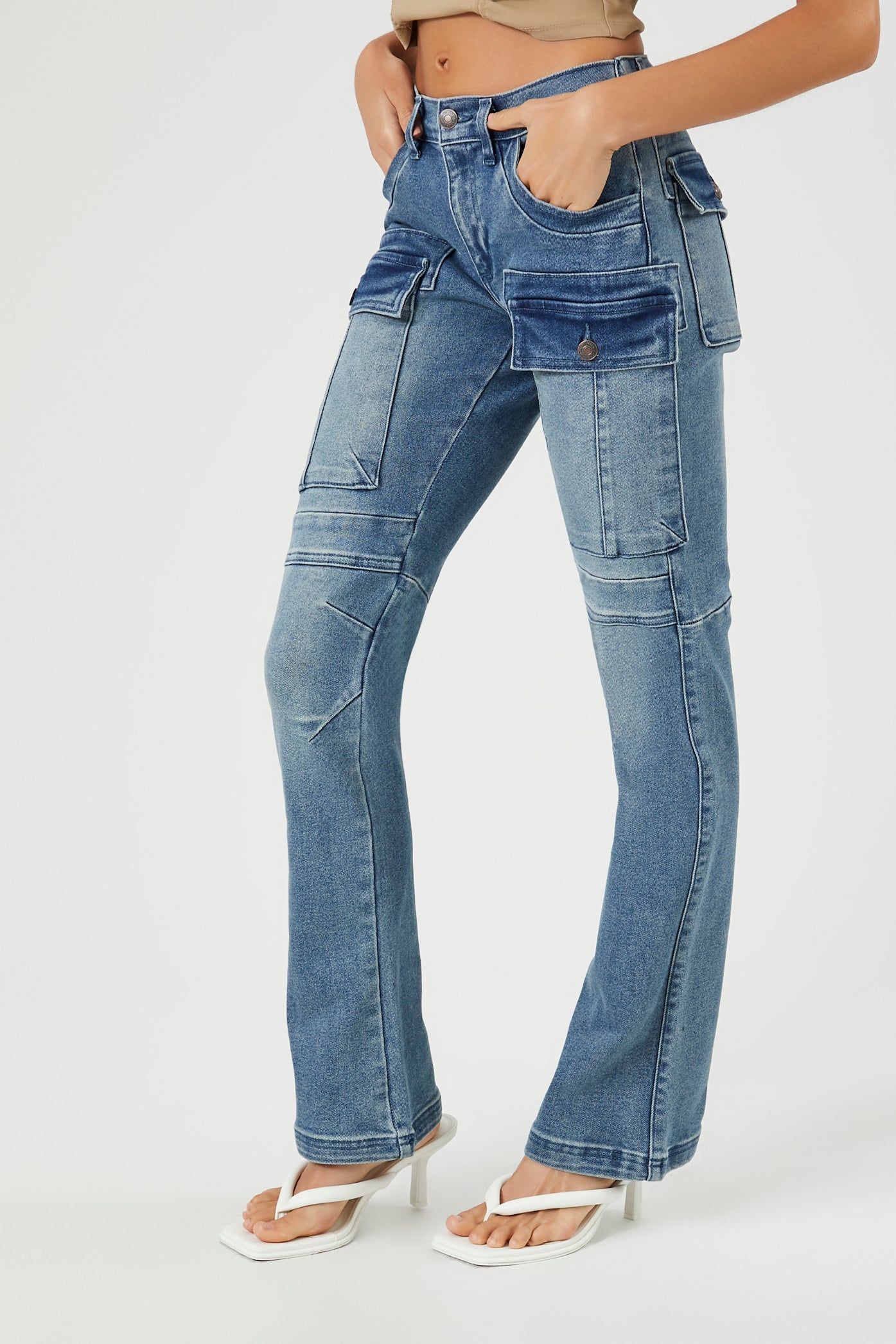 Denim Cargo Bootcut Jean sold by Urban Planet product image thumbnail 2