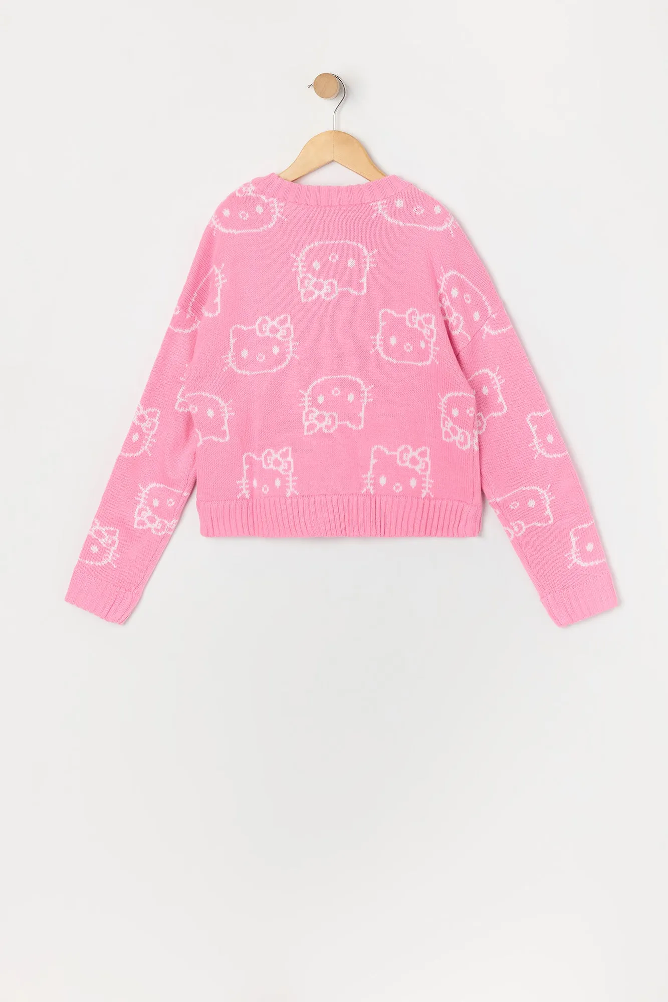 Girls Hello Kitty Jacquard Knit Sweater sold by Urban Planet product image thumbnail 2