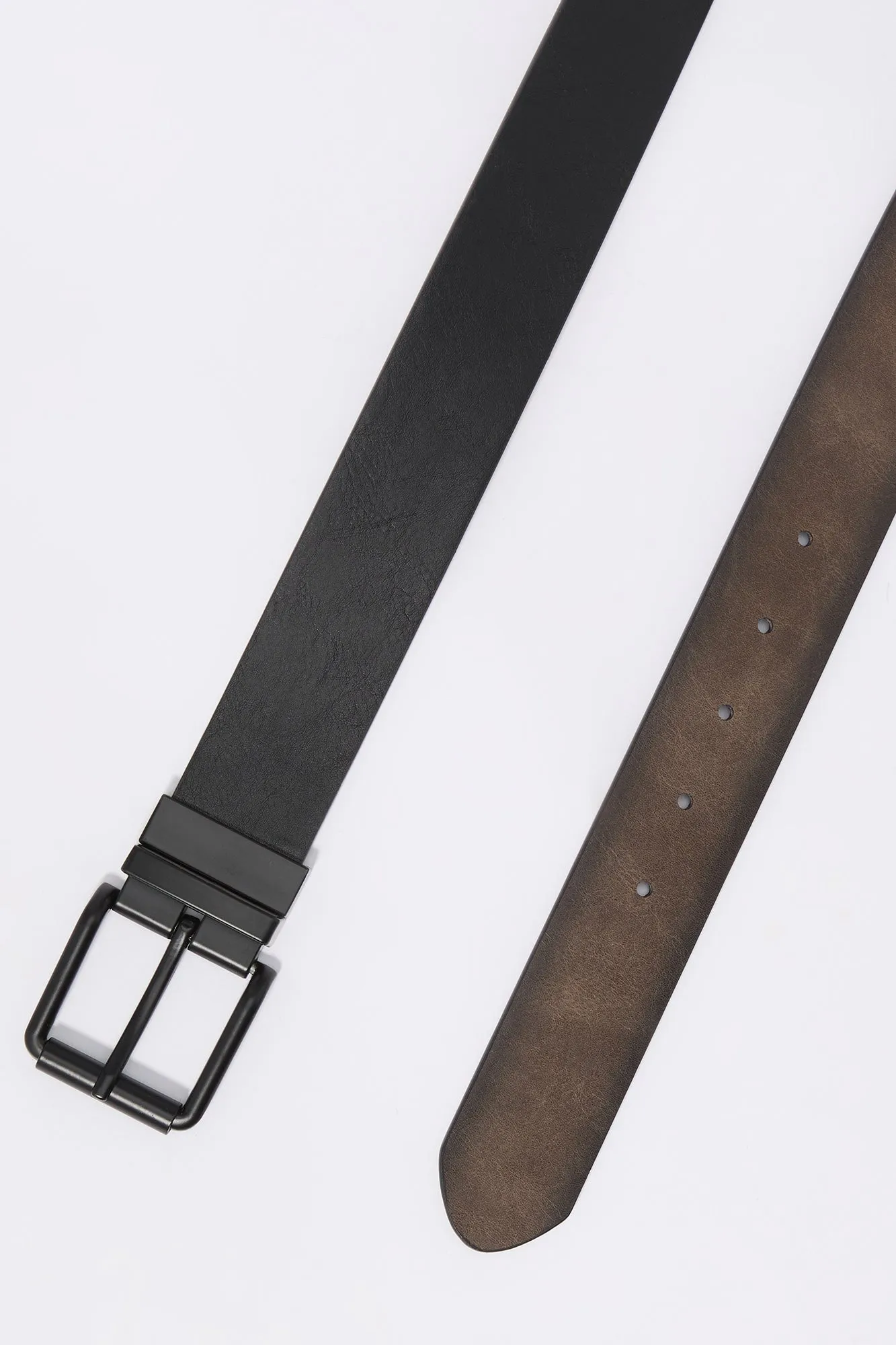 Black Faux Leather Belt sold by Urban Planet product image thumbnail 2