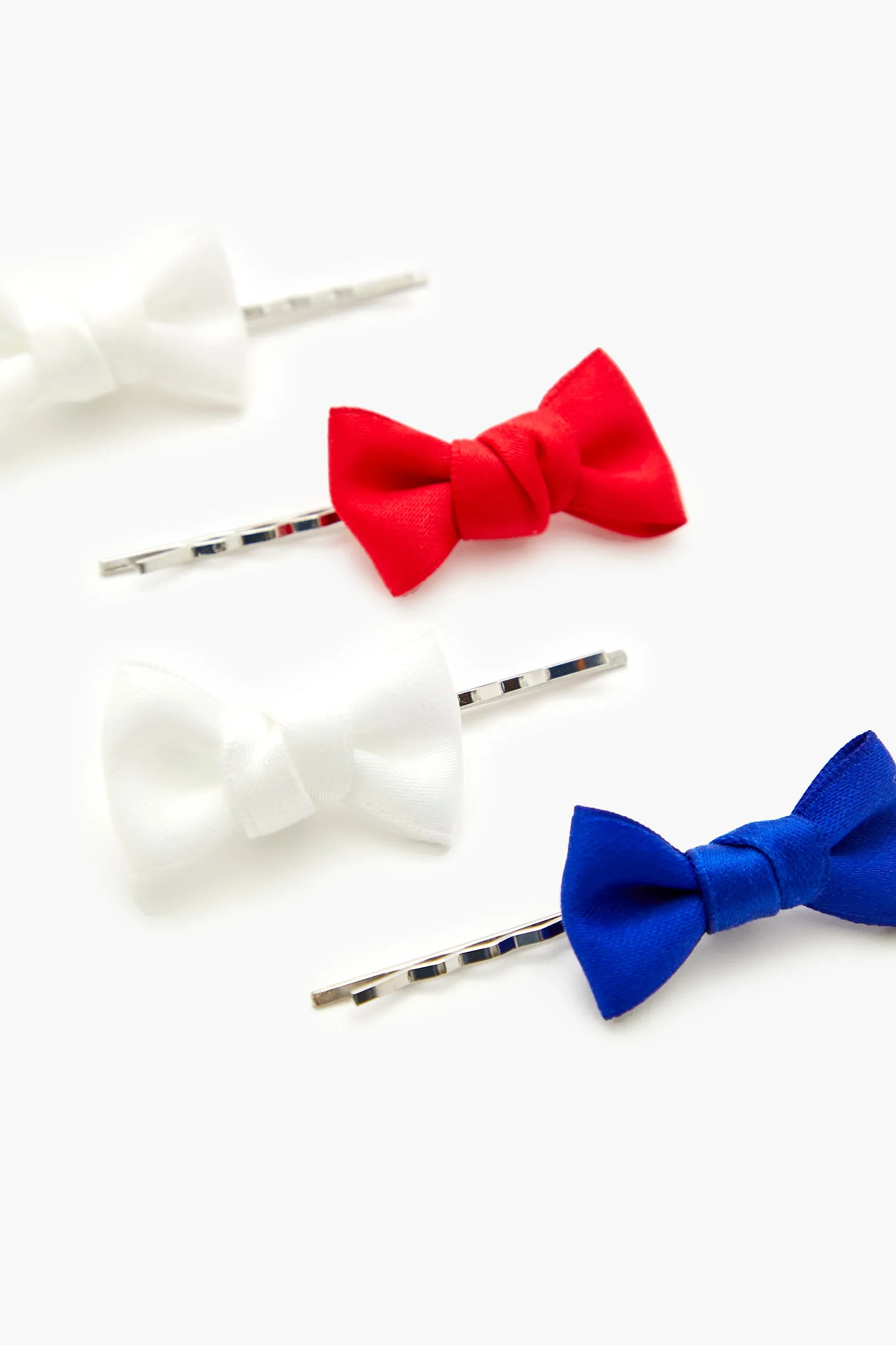 Bow Hair Pin Set (4 Pcs) sold by Urban Planet product image thumbnail 2