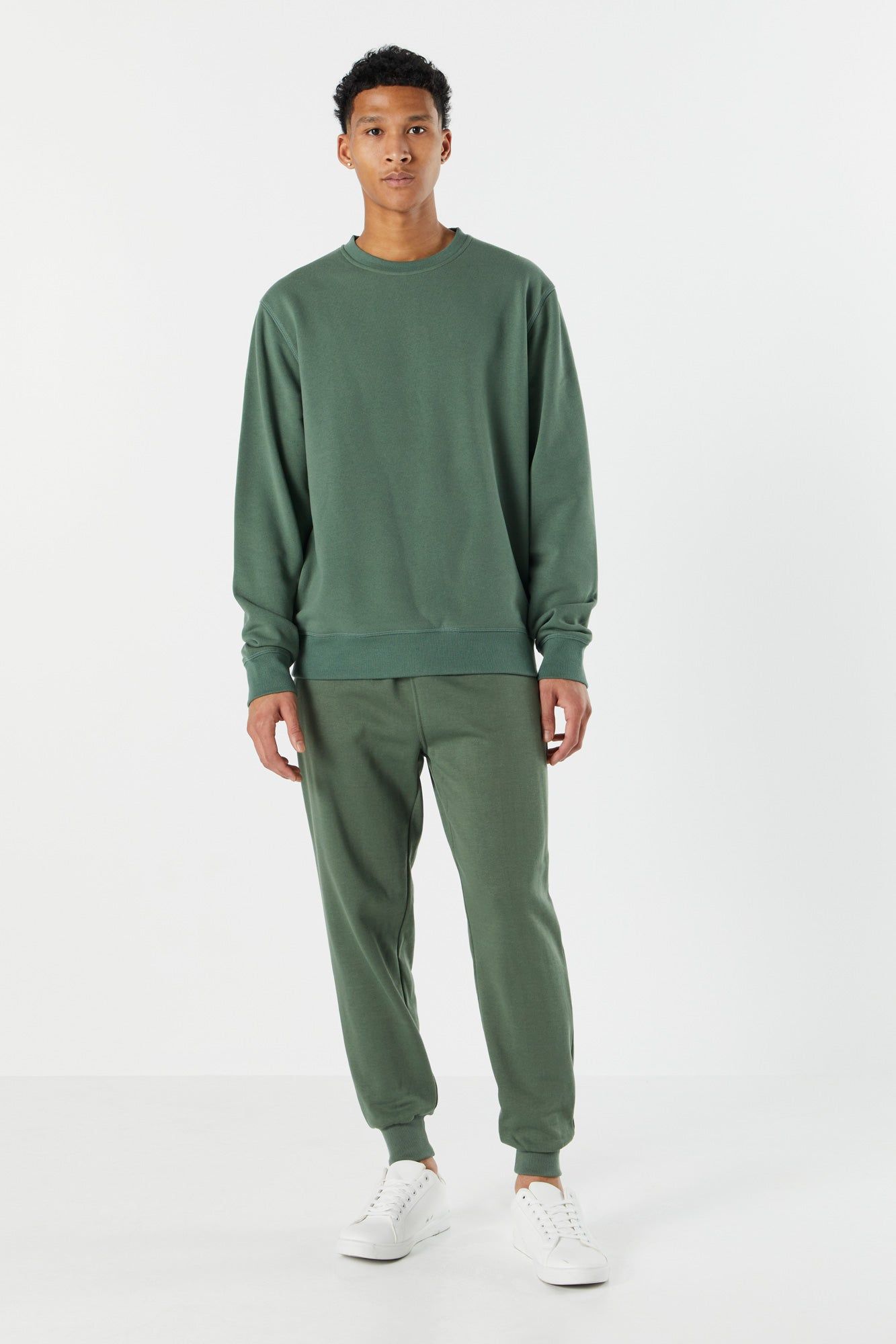 Solid Coloured Fleece Sweatshirt sold by Urban Planet product image thumbnail 12