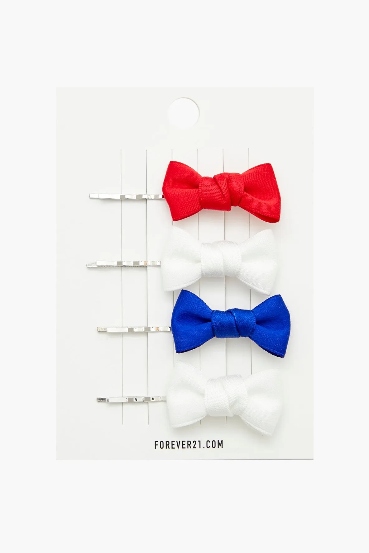 Bow Hair Pin Set (4 Pcs) sold by Urban Planet product image thumbnail 3