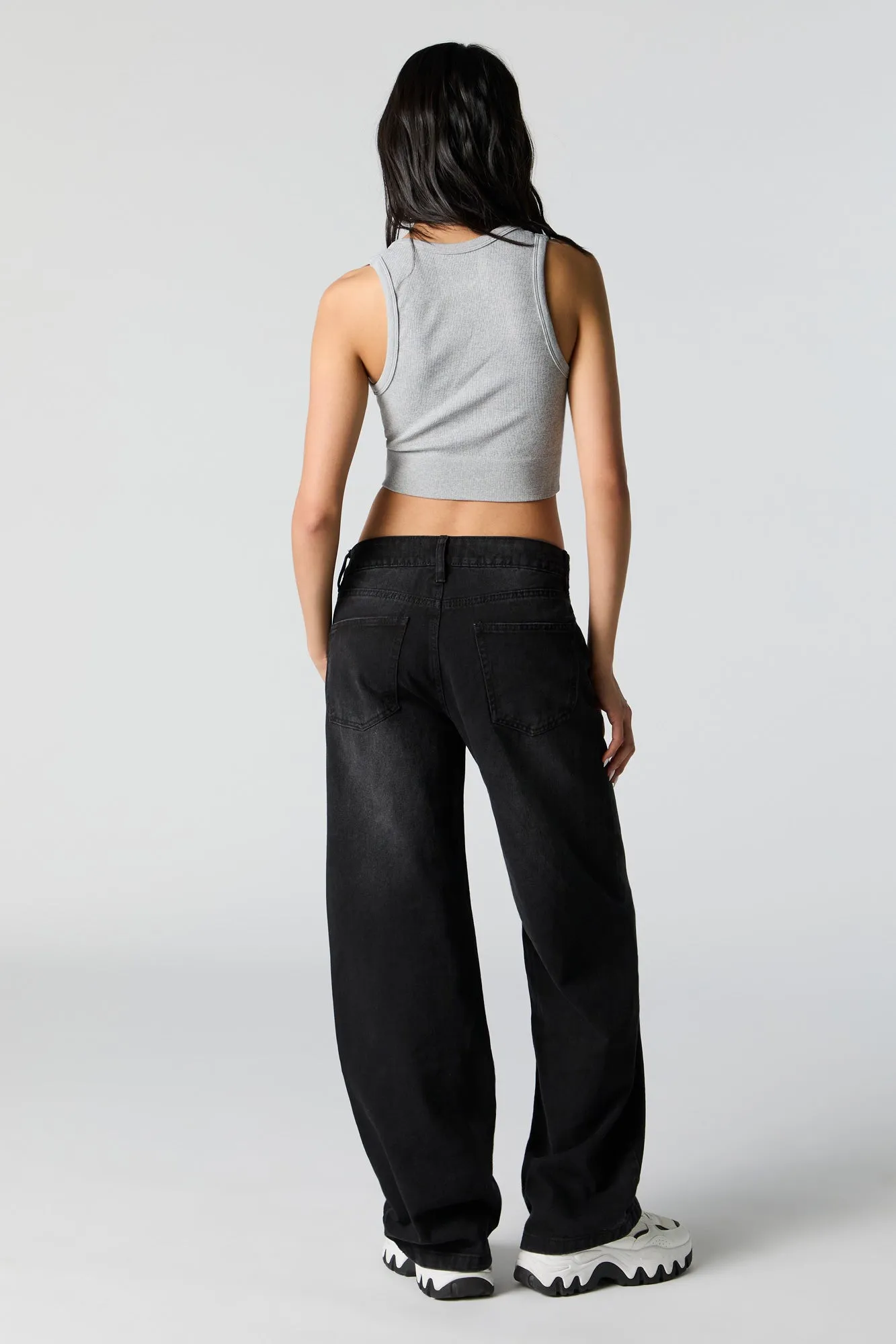 Black Wash Low Rise Skater Jean sold by Urban Planet product image thumbnail 3