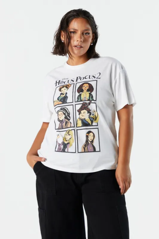 T-shirt coupe garçonne à imprimé Hocus Pocus 2 sold by Urban Planet