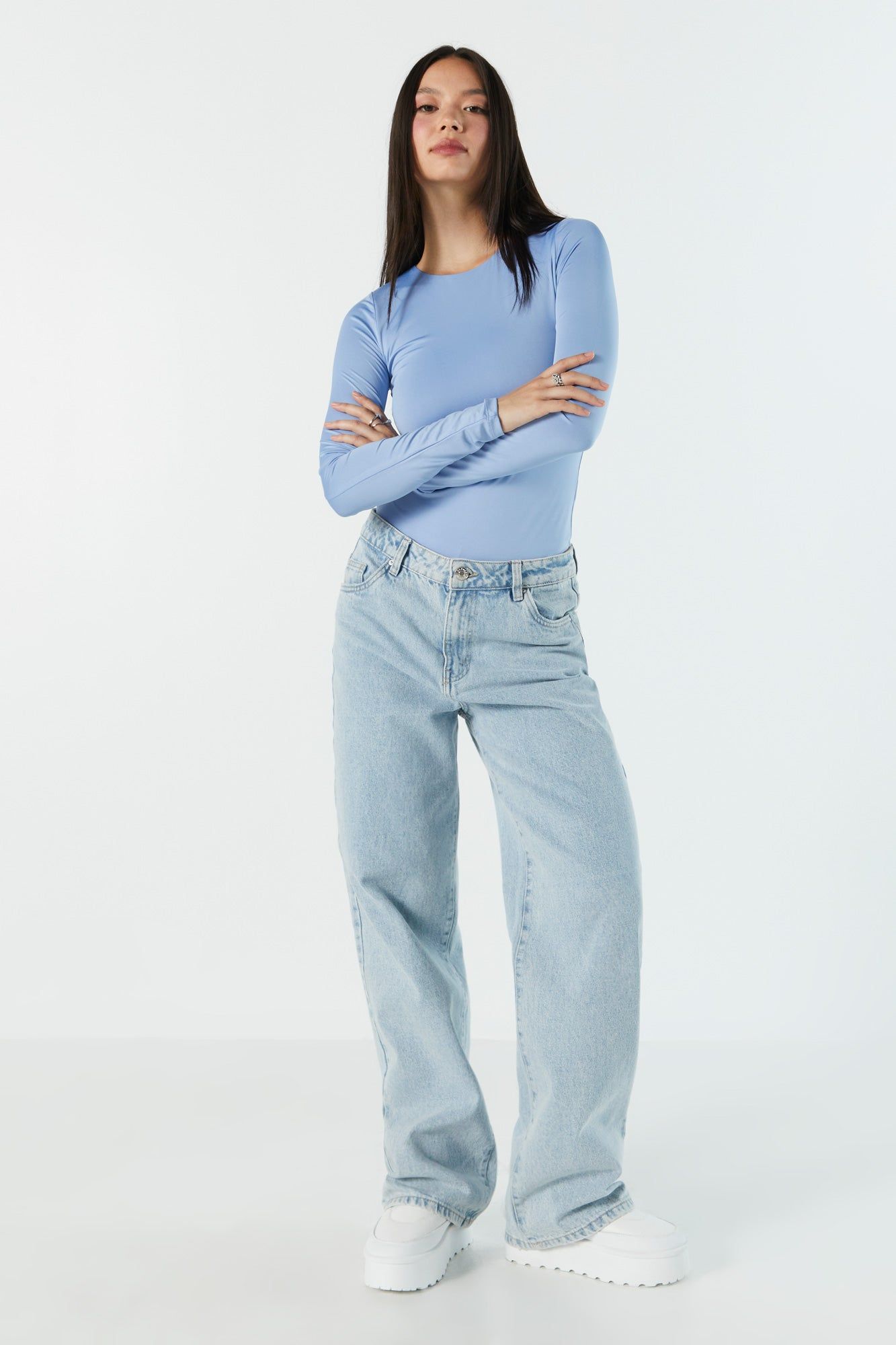 Contour Crewneck Long Sleeve Bodysuit sold by Urban Planet product image thumbnail 4