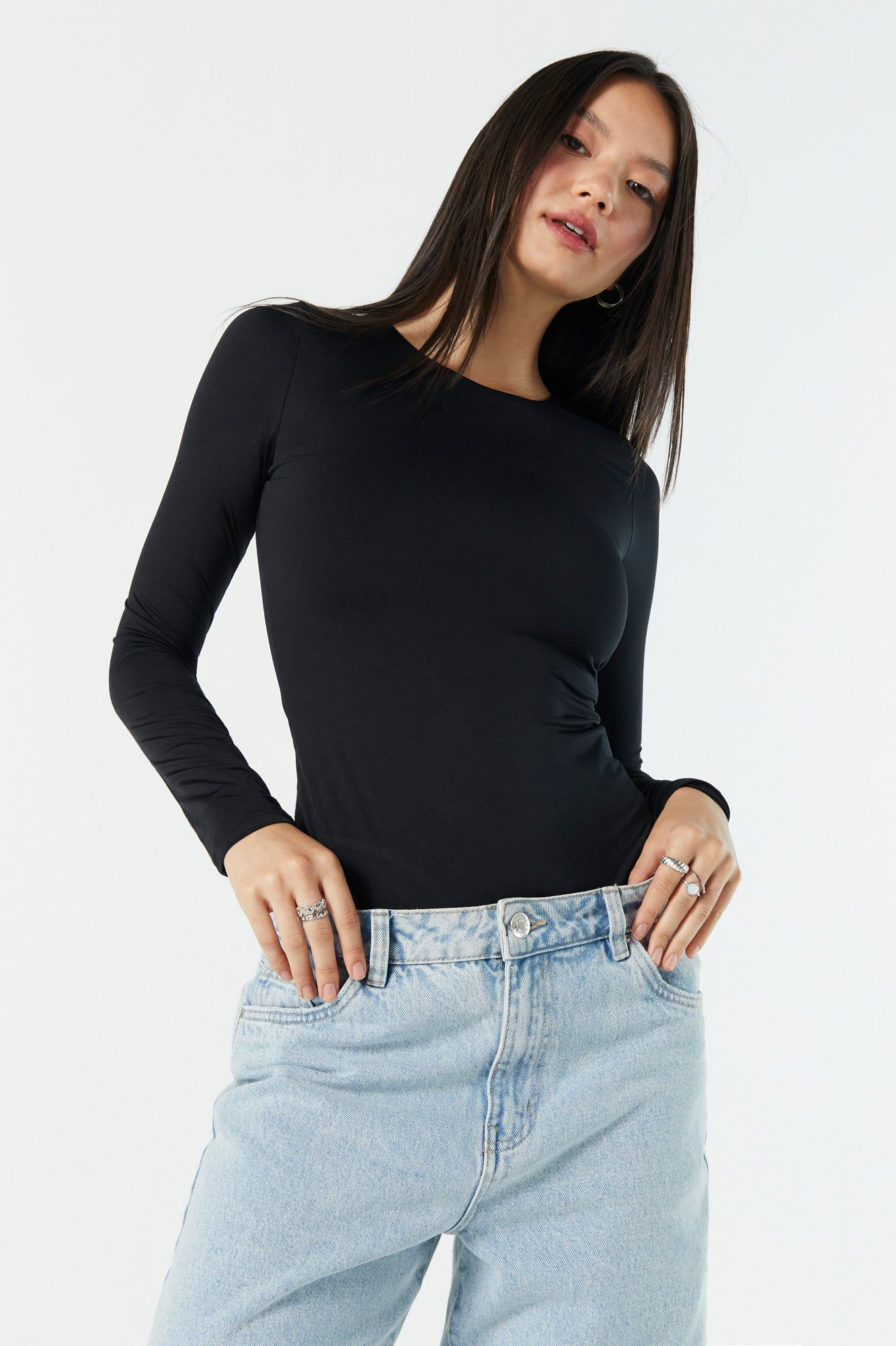 Contour Crewneck Long Sleeve Bodysuit sold by Urban Planet product image thumbnail 5