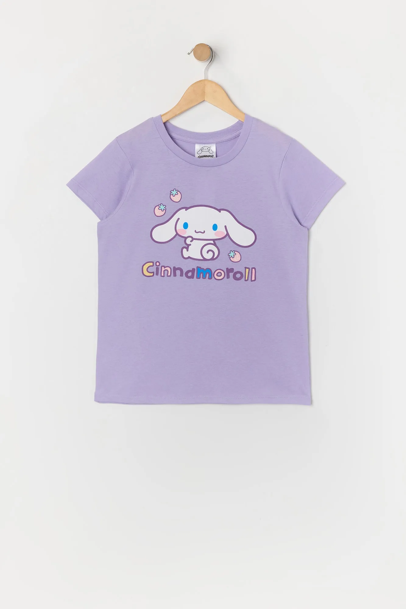 Girls Purple Cinnamoroll Graphic T-Shirt sold by Urban Planet