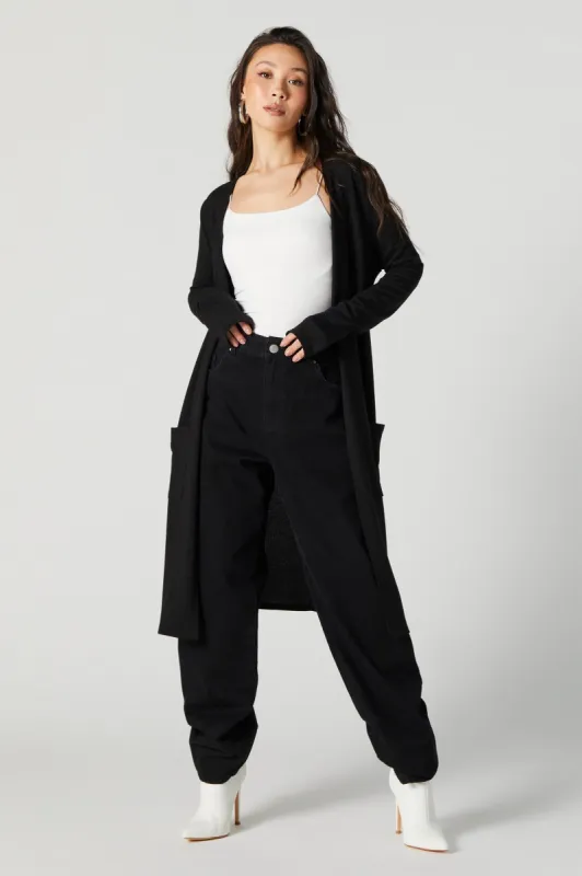 Cardigan midi ouvert à manches longues sold by Urban Planet