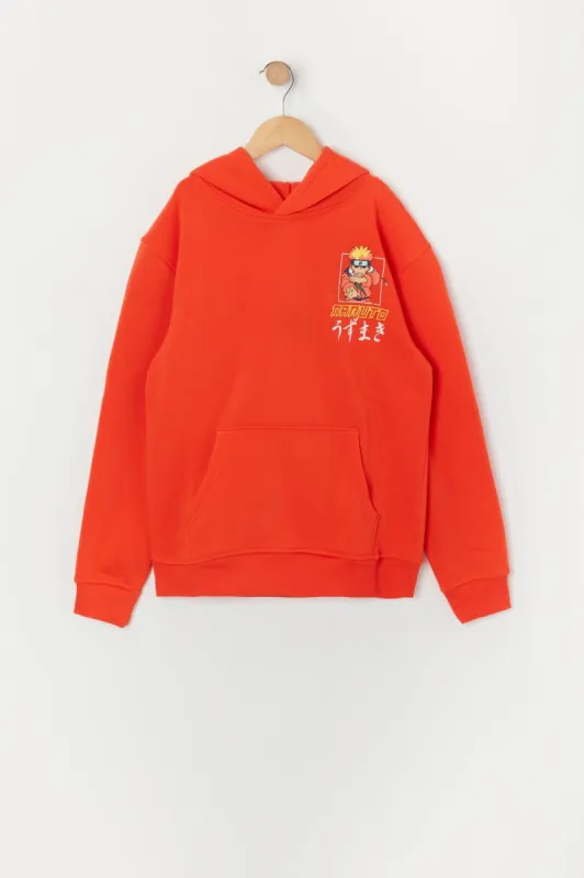 Boys Orange Naruto Ramen Graphic Hoodie sold by Urban Planet