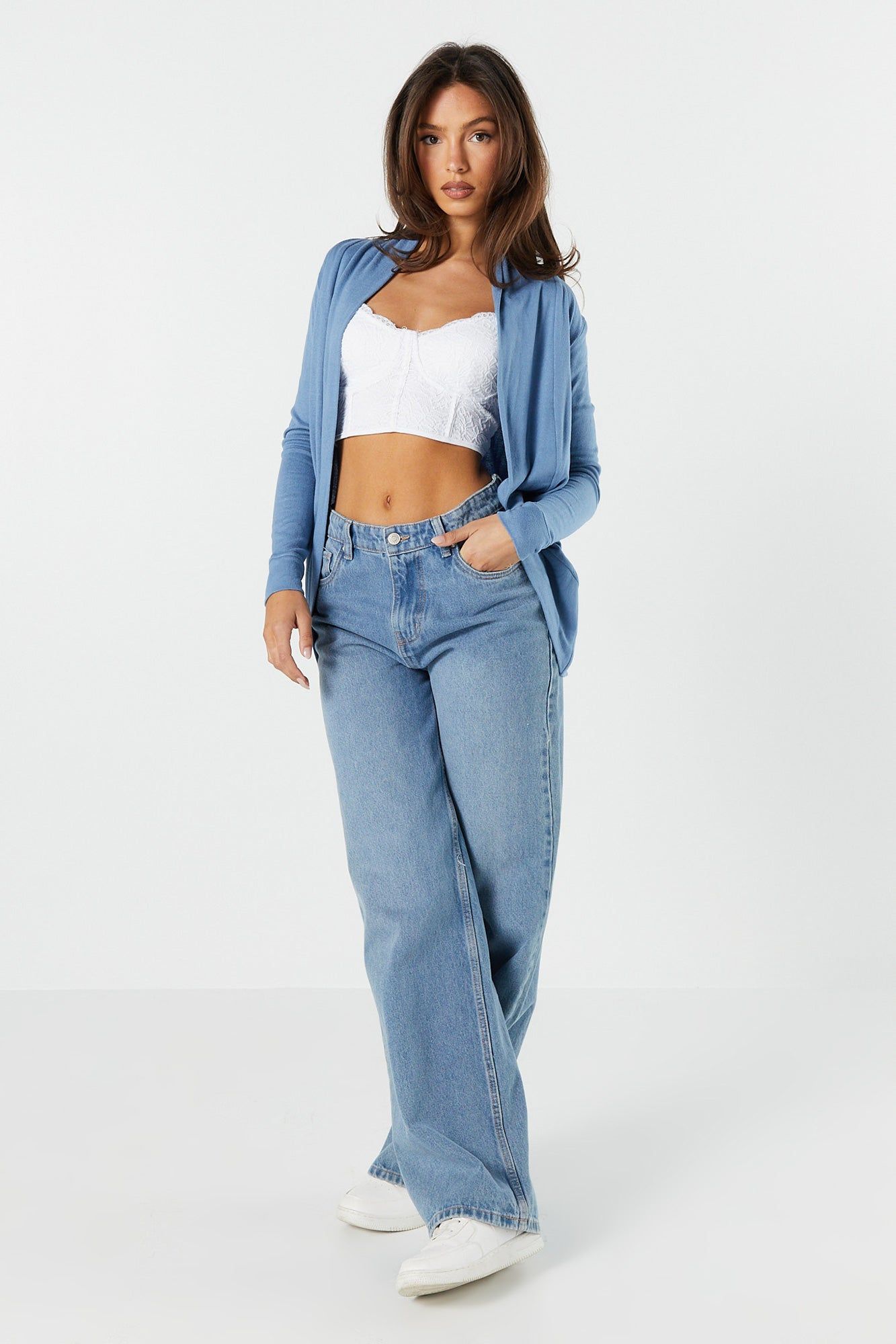 Cardigan enveloppant coloree sold by Urban Planet product image thumbnail 6