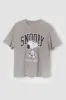 Snoopy Since 1950 Graphic Boyfriend T-Shirt sold by Urban Planet