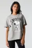 Snoopy Since 1950 Graphic Boyfriend T-Shirt sold by Urban Planet