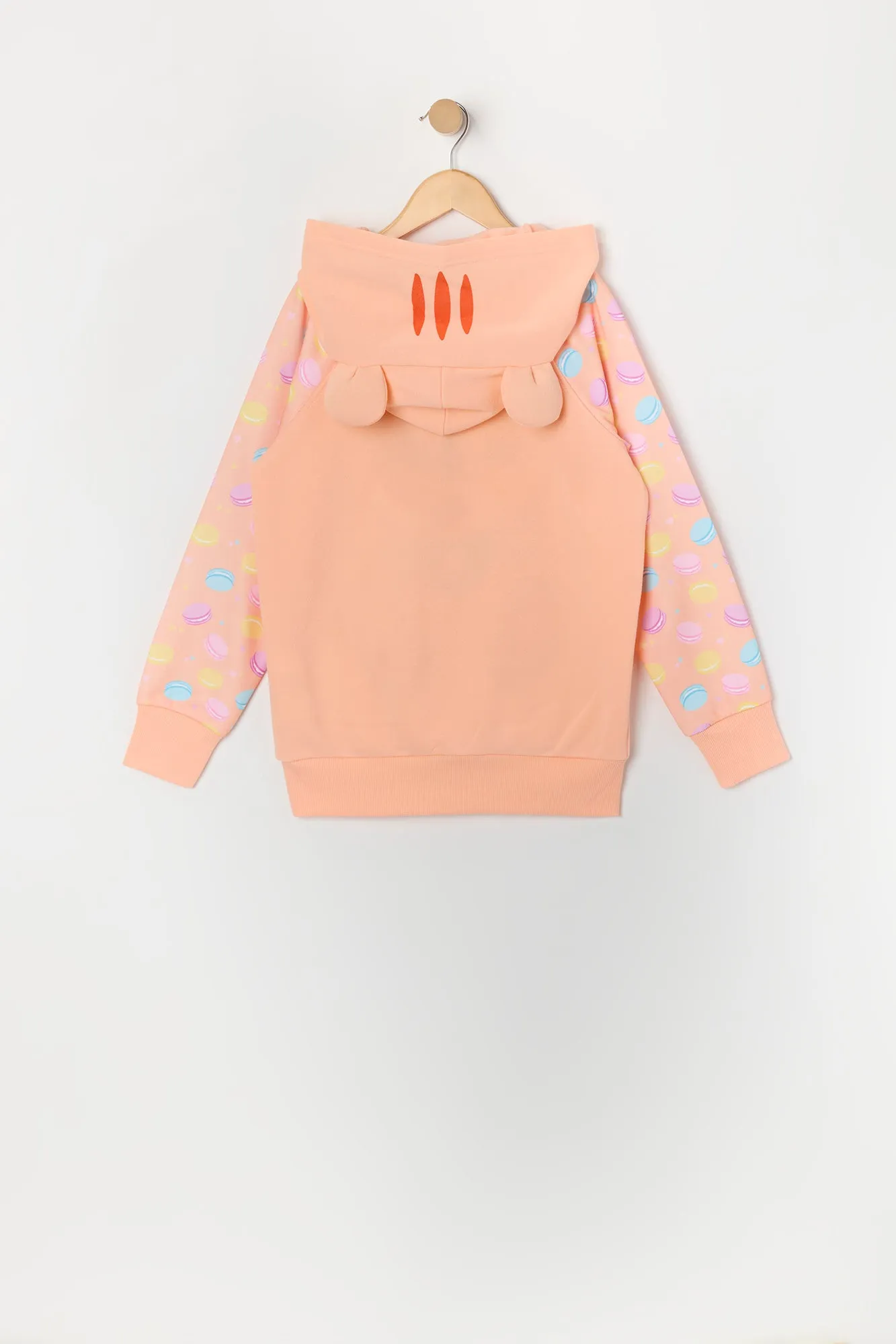 Girls Peach Tiger Character Hoodie sold by Urban Planet product image thumbnail 3