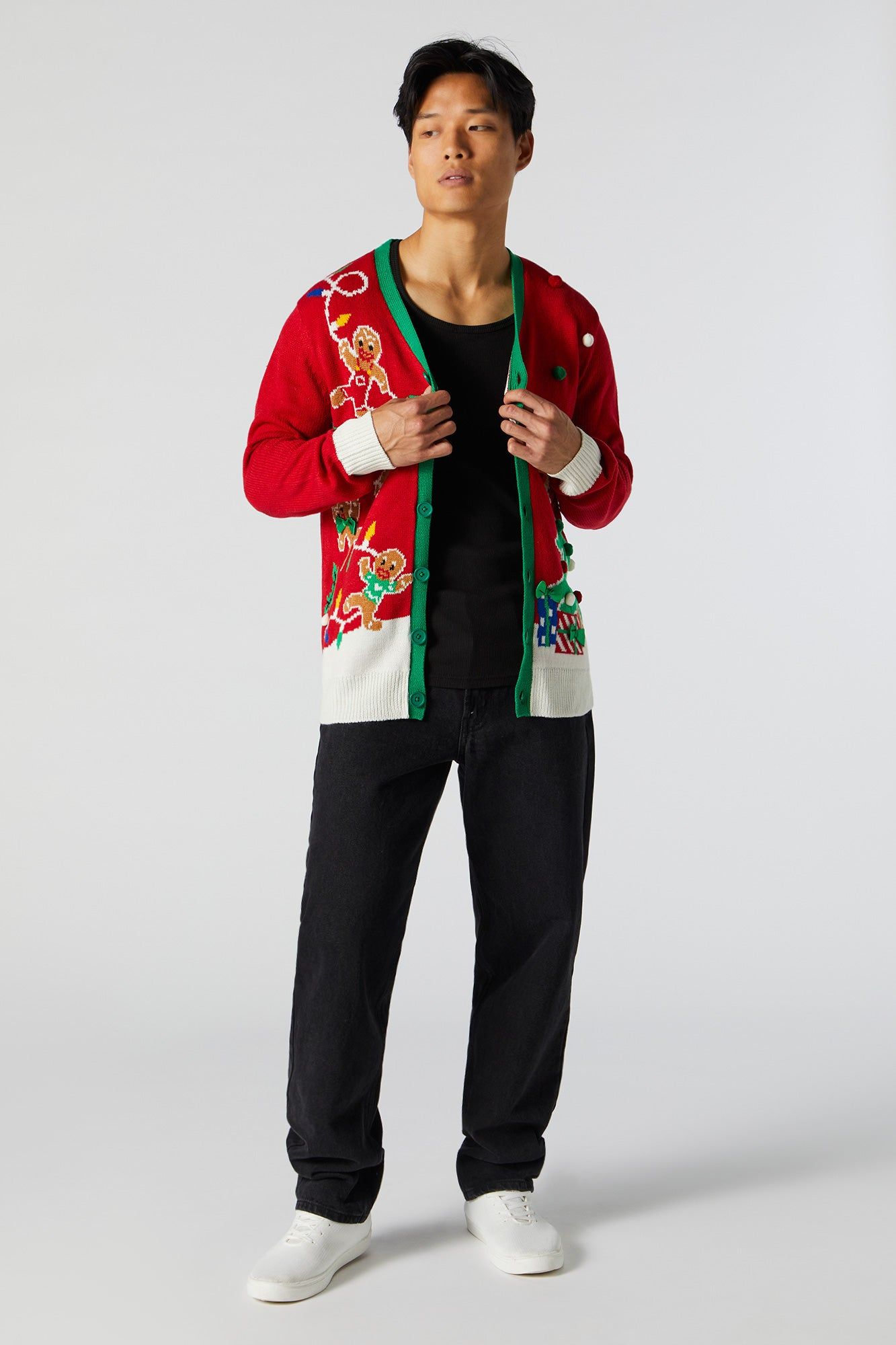 Gingerbread Ugly Xmas Cardigan sold by Urban Planet product image thumbnail 3