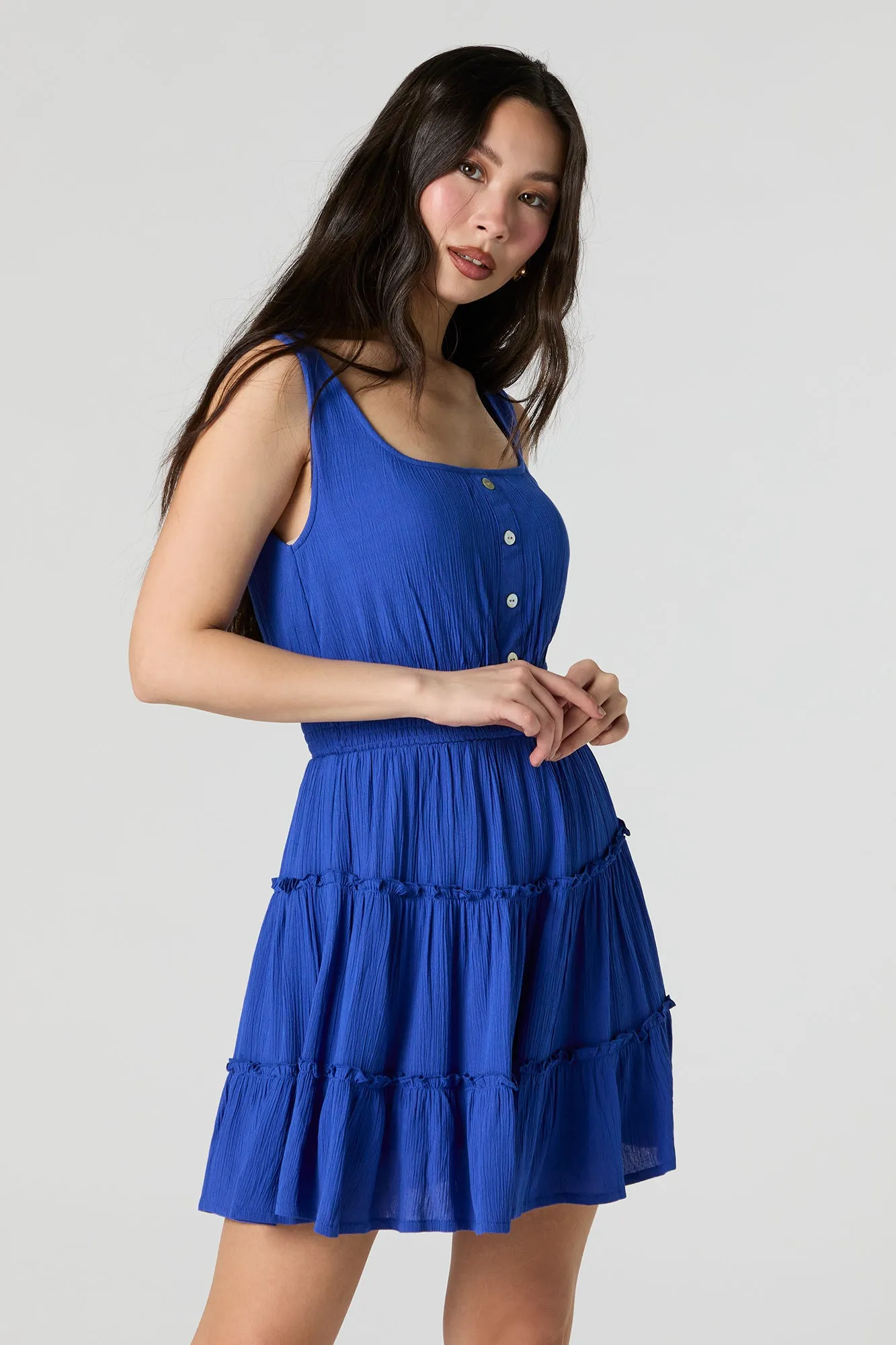 Minirobe boutonnée volantée sold by Urban Planet product image thumbnail 4