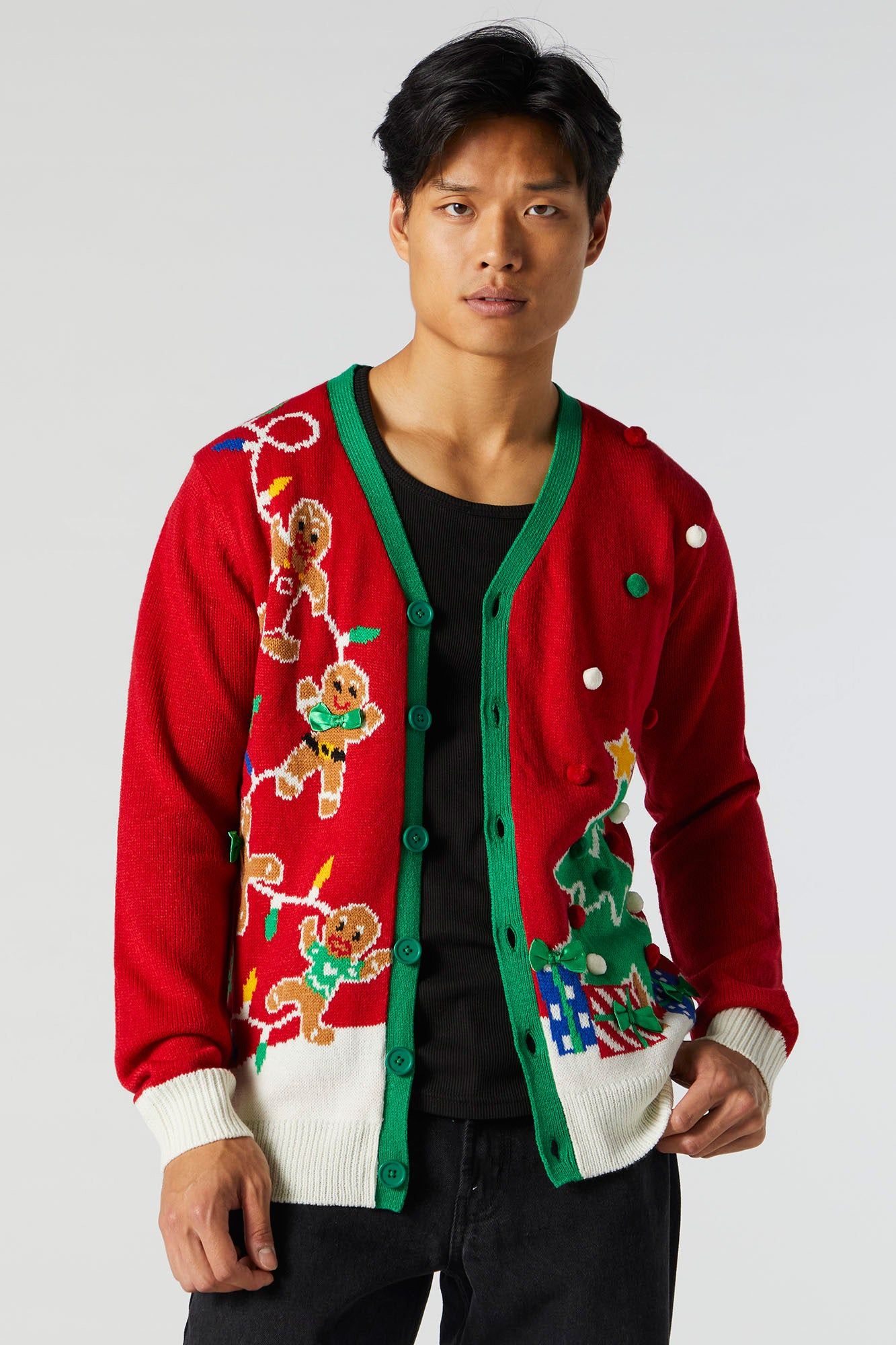 Gingerbread Ugly Xmas Cardigan sold by Urban Planet