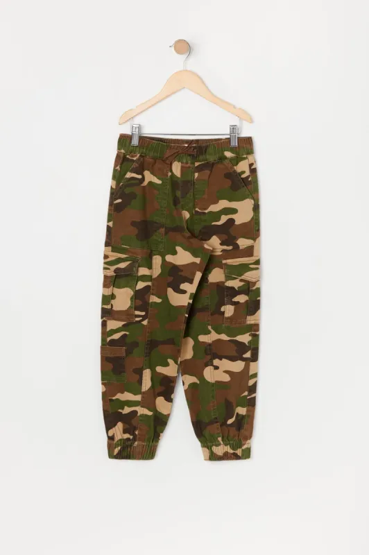 Girls Camo Cargo Jogger sold by Urban Planet