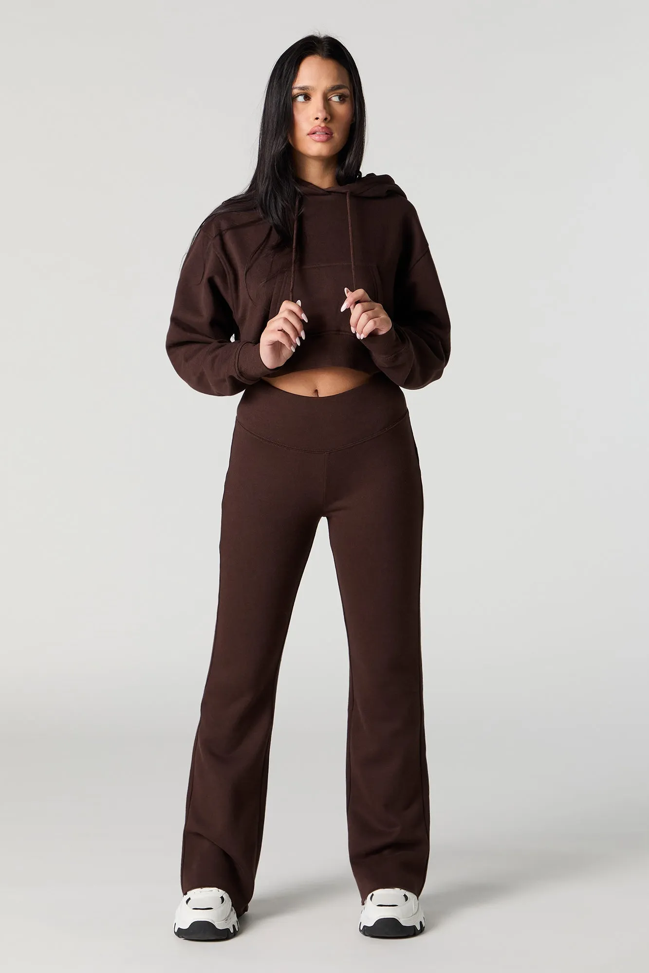 Soft Fleece Cropped Hoodie sold by Urban Planet product image thumbnail 3