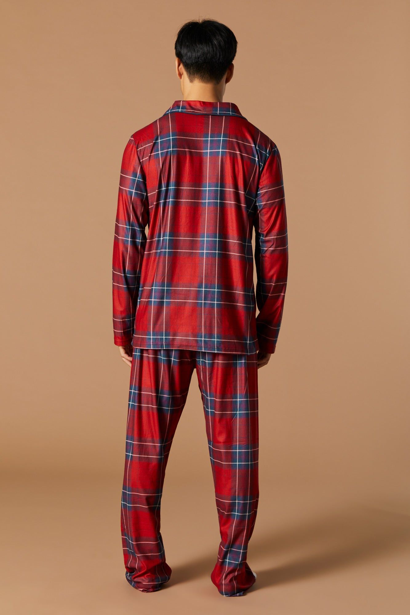 Fammy Jammies Xmas Plaid Flannel 2 Piece Pajama Set sold by Urban Planet product image thumbnail 5
