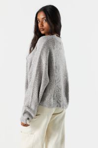 Open Front Knit Cropped Cardigan sold by Urban Planet