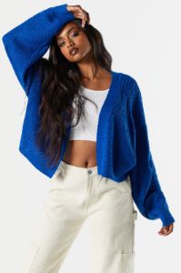 Open Front Knit Cropped Cardigan sold by Urban Planet