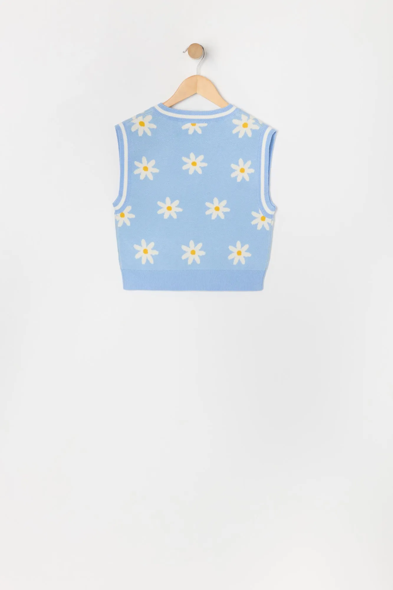 Girls Daisy Knit Vest sold by Urban Planet product image thumbnail 2