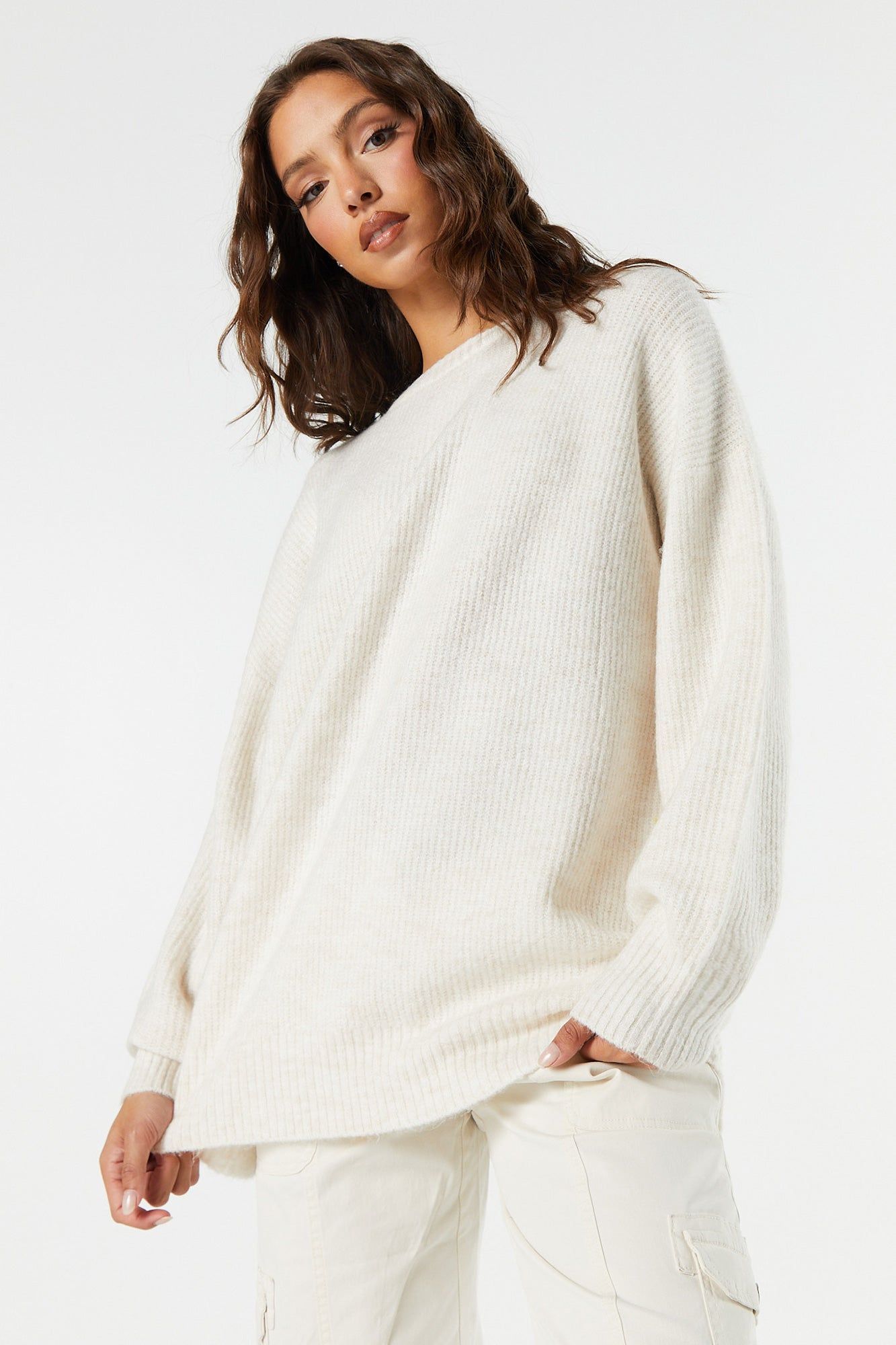 Chandail ras du cou en tricot uni sold by Urban Planet product image thumbnail 13