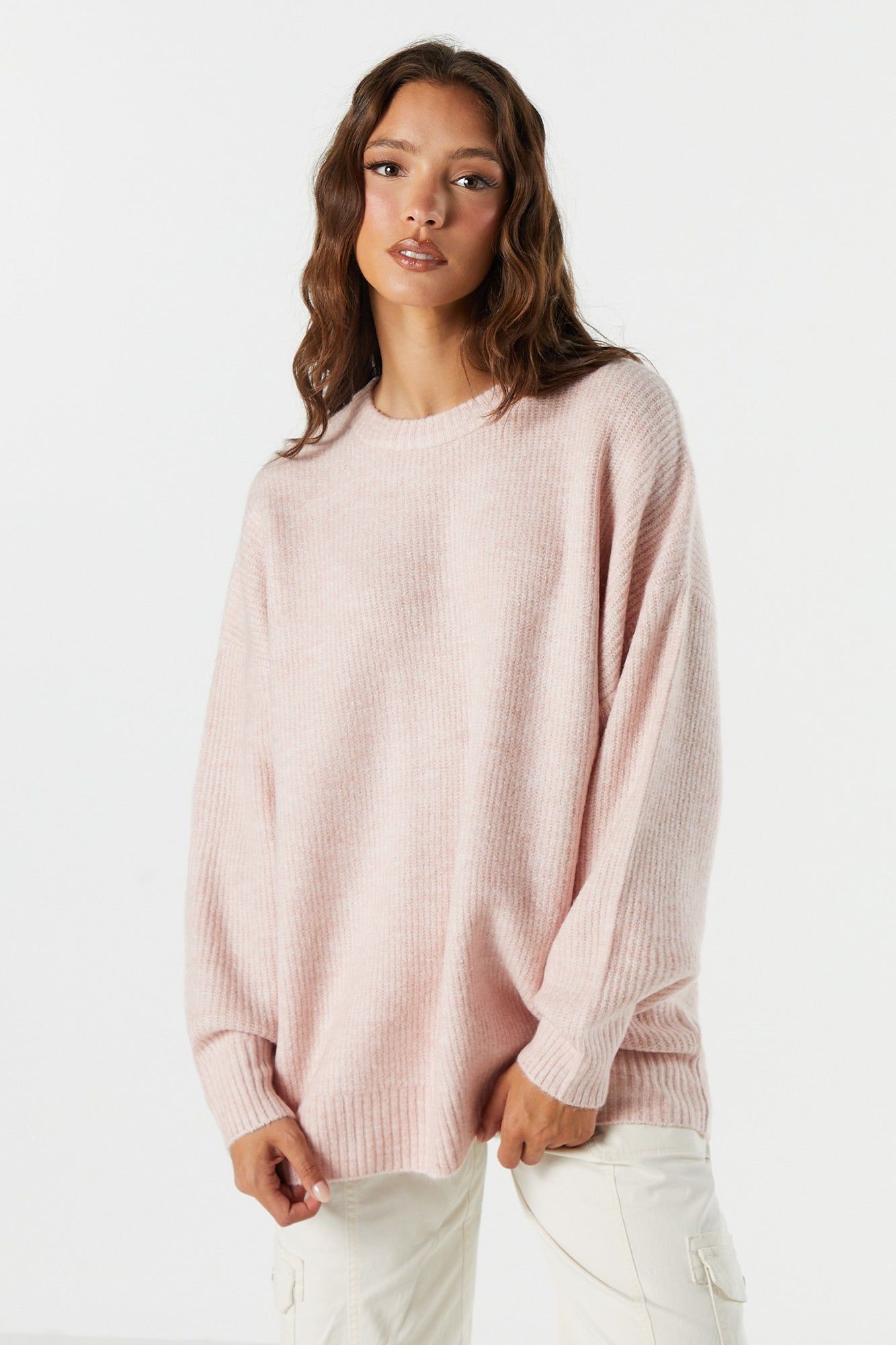 Chandail ras du cou en tricot uni sold by Urban Planet product image thumbnail 22