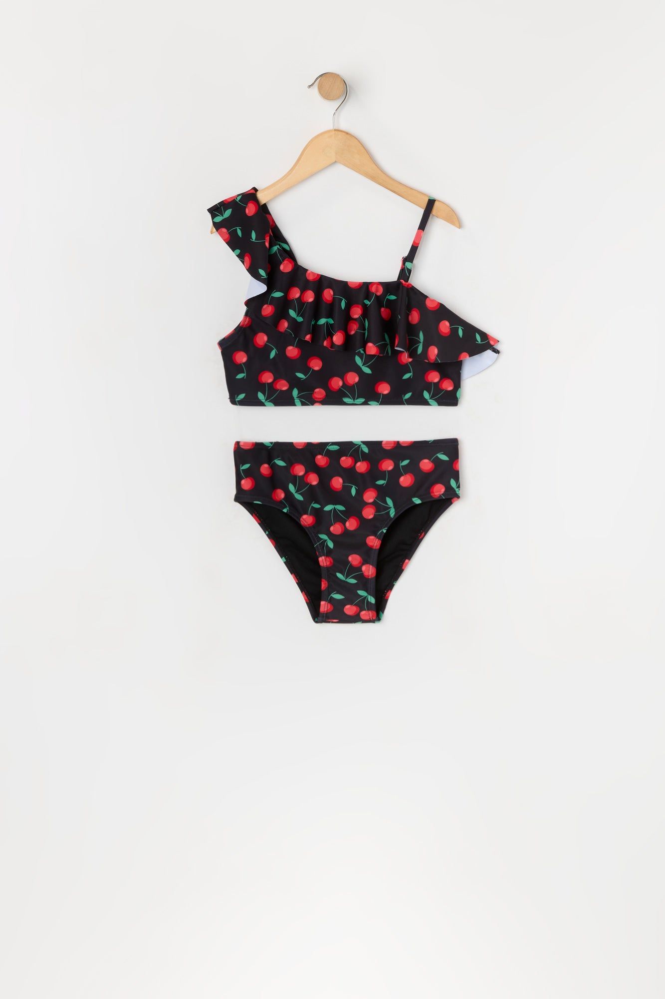 Maillot de bain deux-pièces à épaule unique avec motif Cerises pour fille sold by Urban Planet