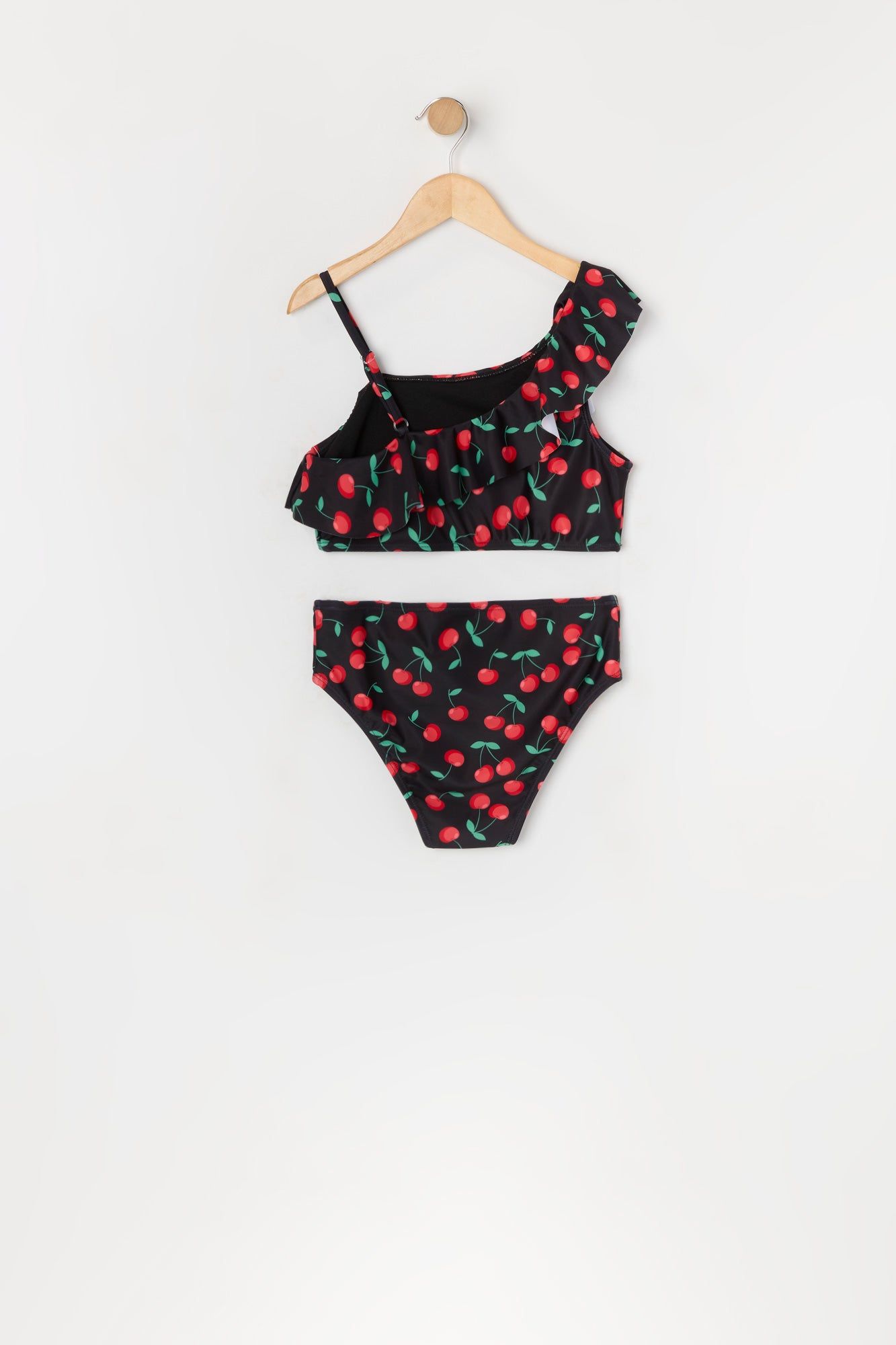 Maillot de bain deux-pièces à épaule unique avec motif Cerises pour fille sold by Urban Planet product image thumbnail 2